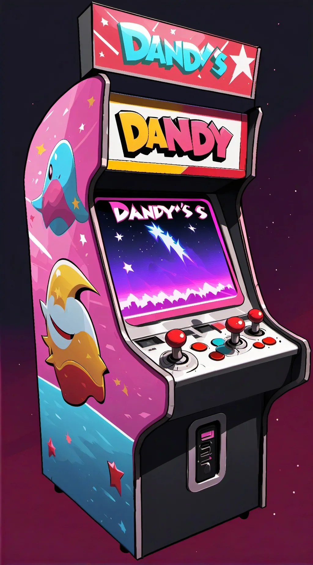 ai character: Dw Arcade!!🕹🎮 background