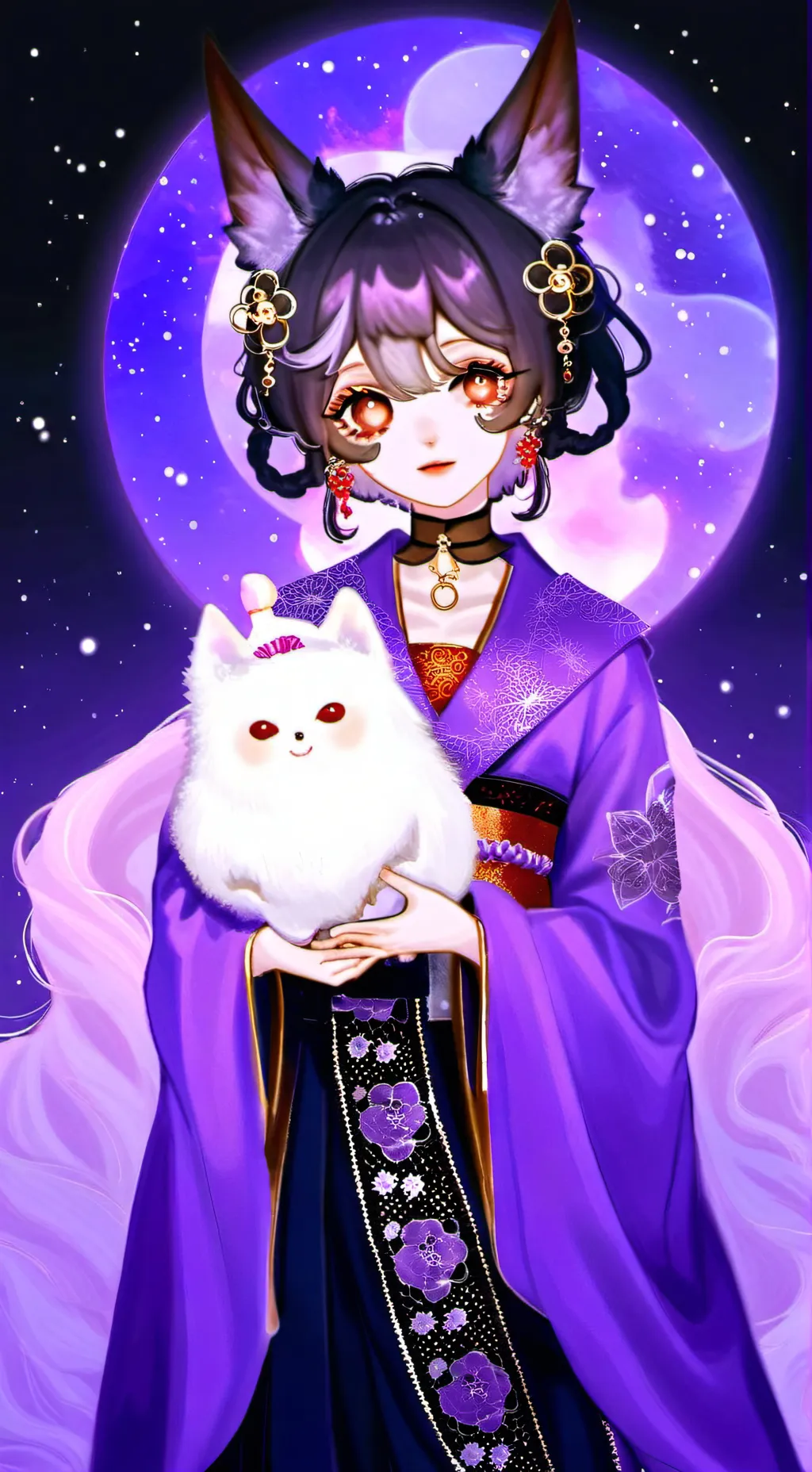 ai character: Toca kuromi background