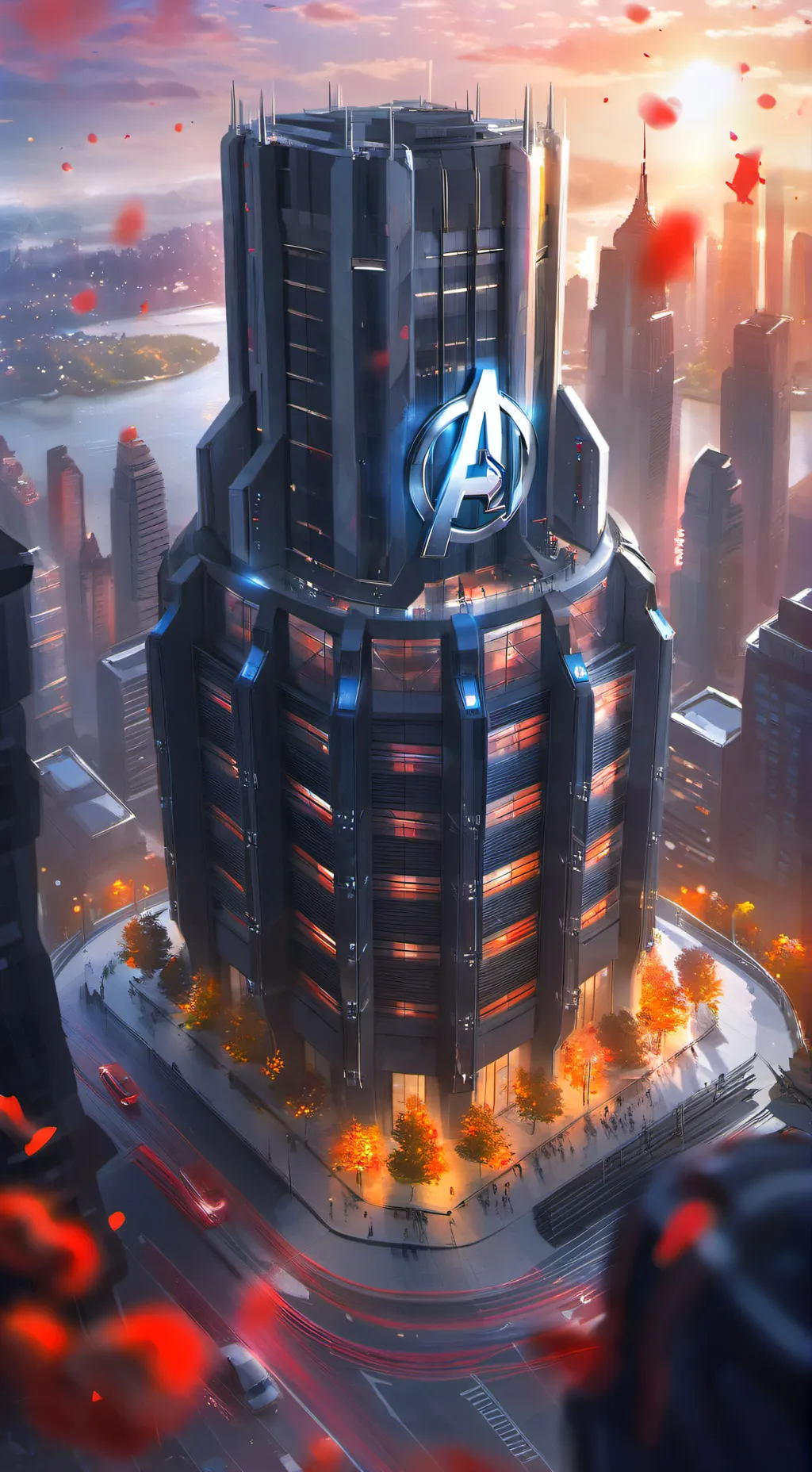 ai character: Avengers talkie 10 background