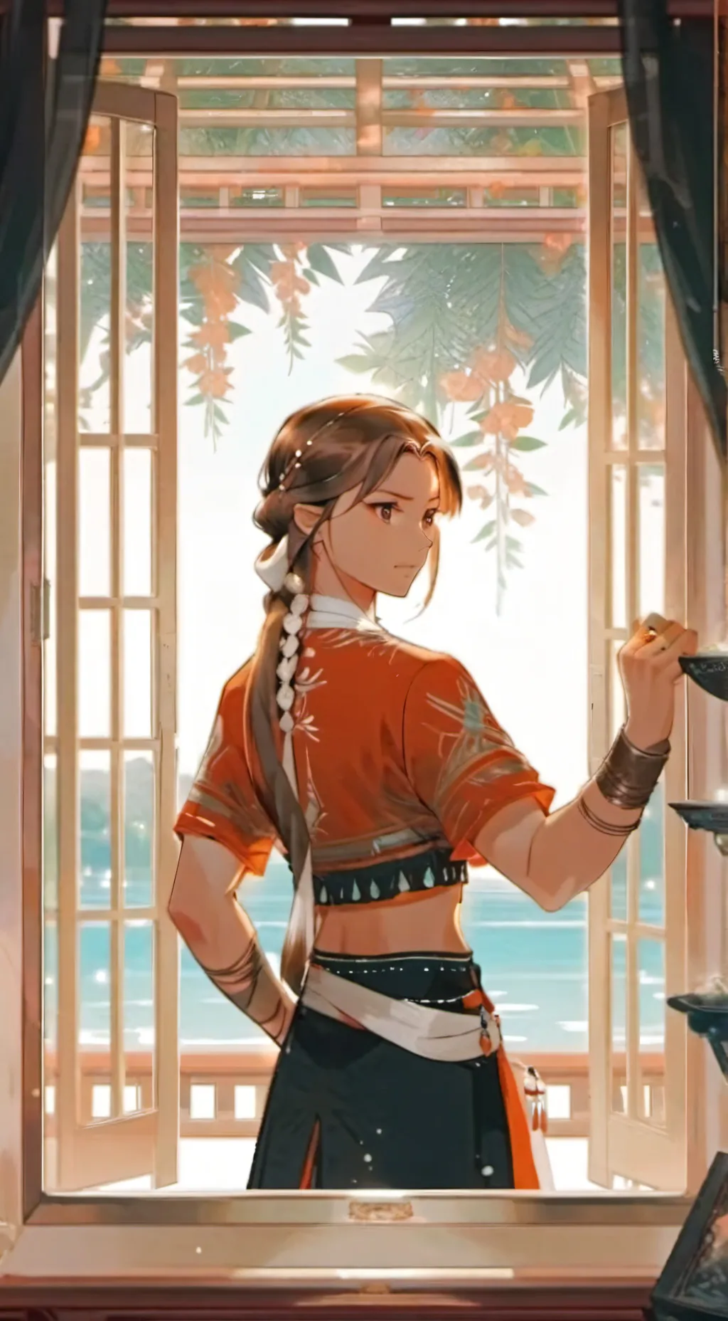 ai character: girl class bully background