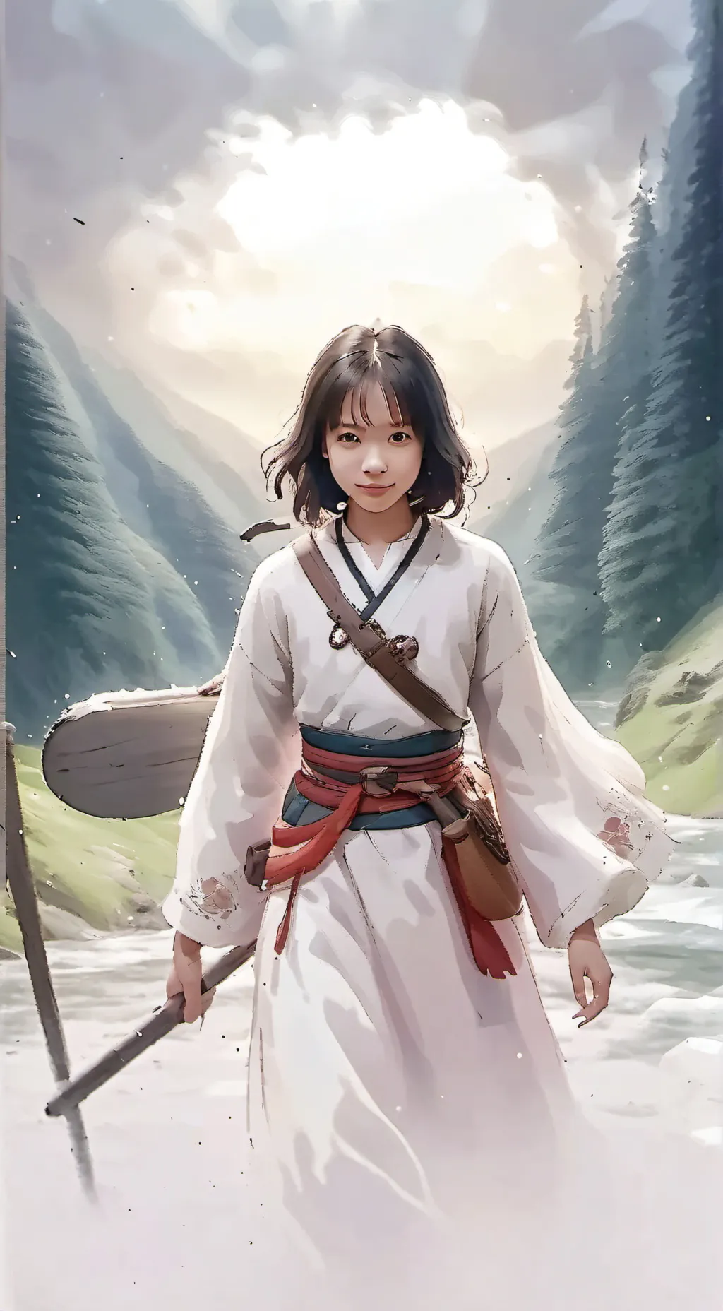 ai character: Sasunaru  background