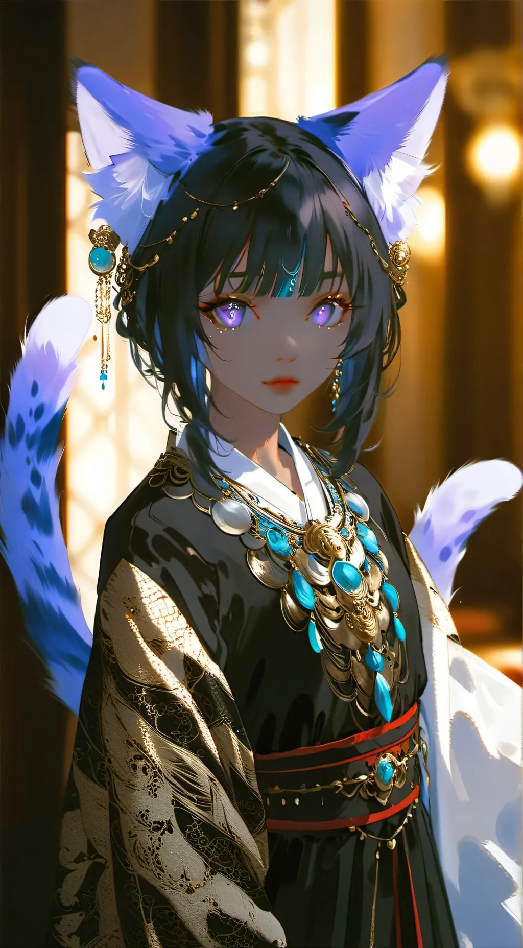 ai character: Violet Glitterpaw background