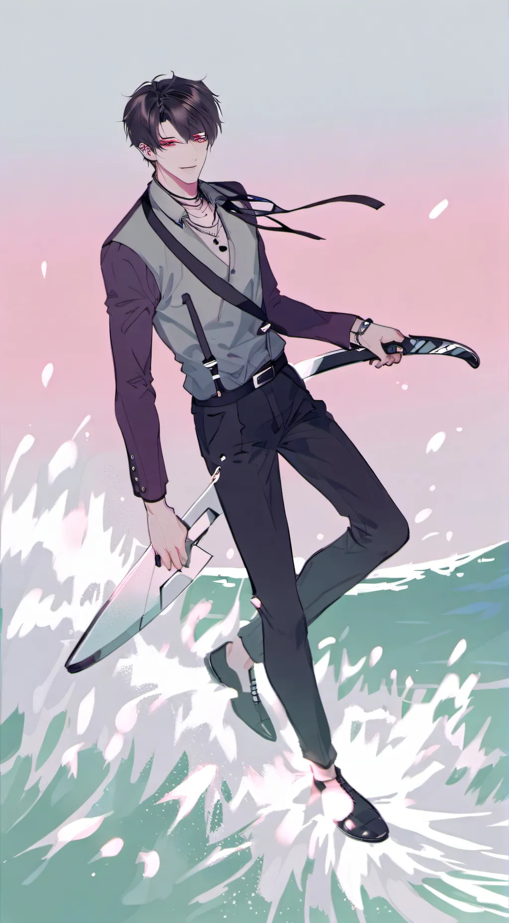 ai character: lion  background