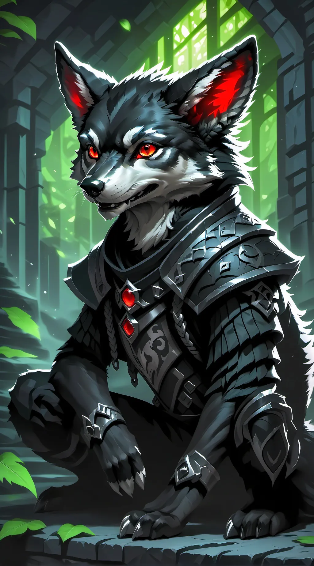 ai character: Loxy  background