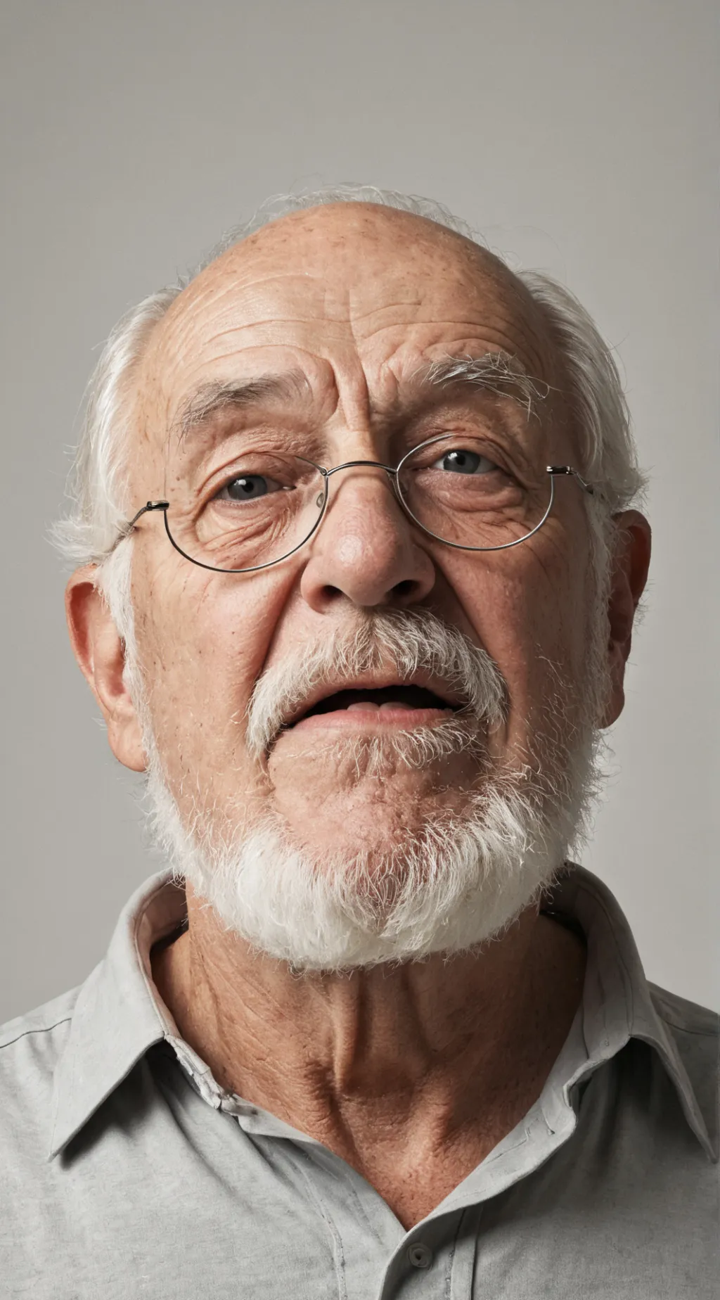 ai character: Gandpa George  background