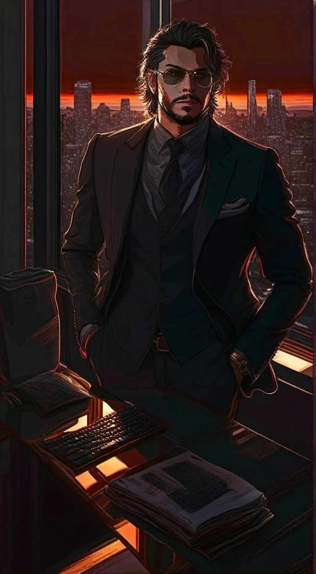 ai character: Dante Vega background