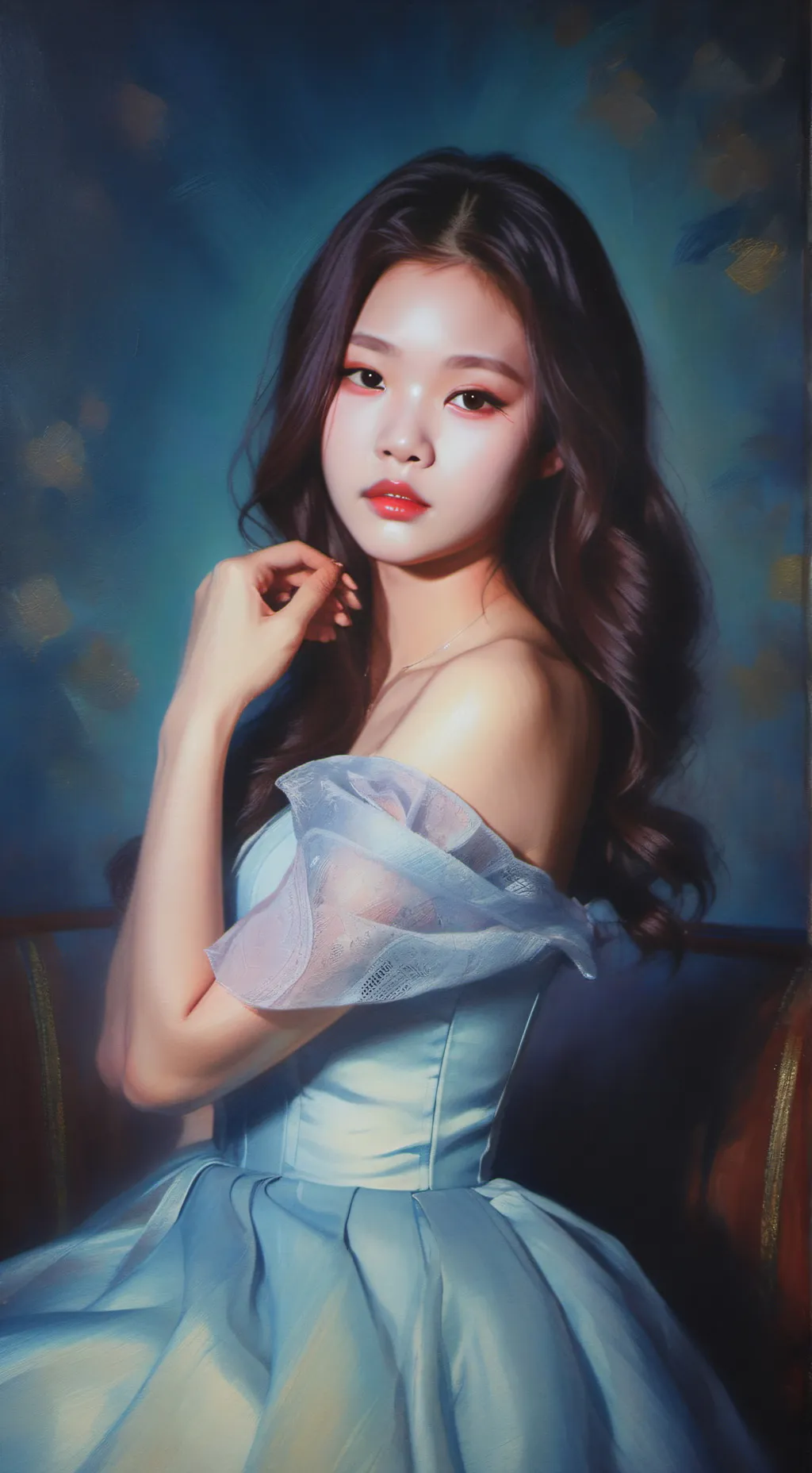 ai character: Jennie  background