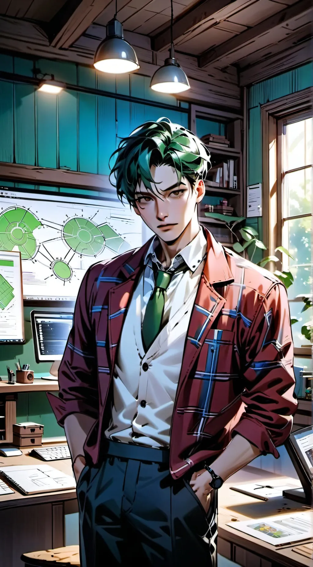 ai character: The Green Tycoon background