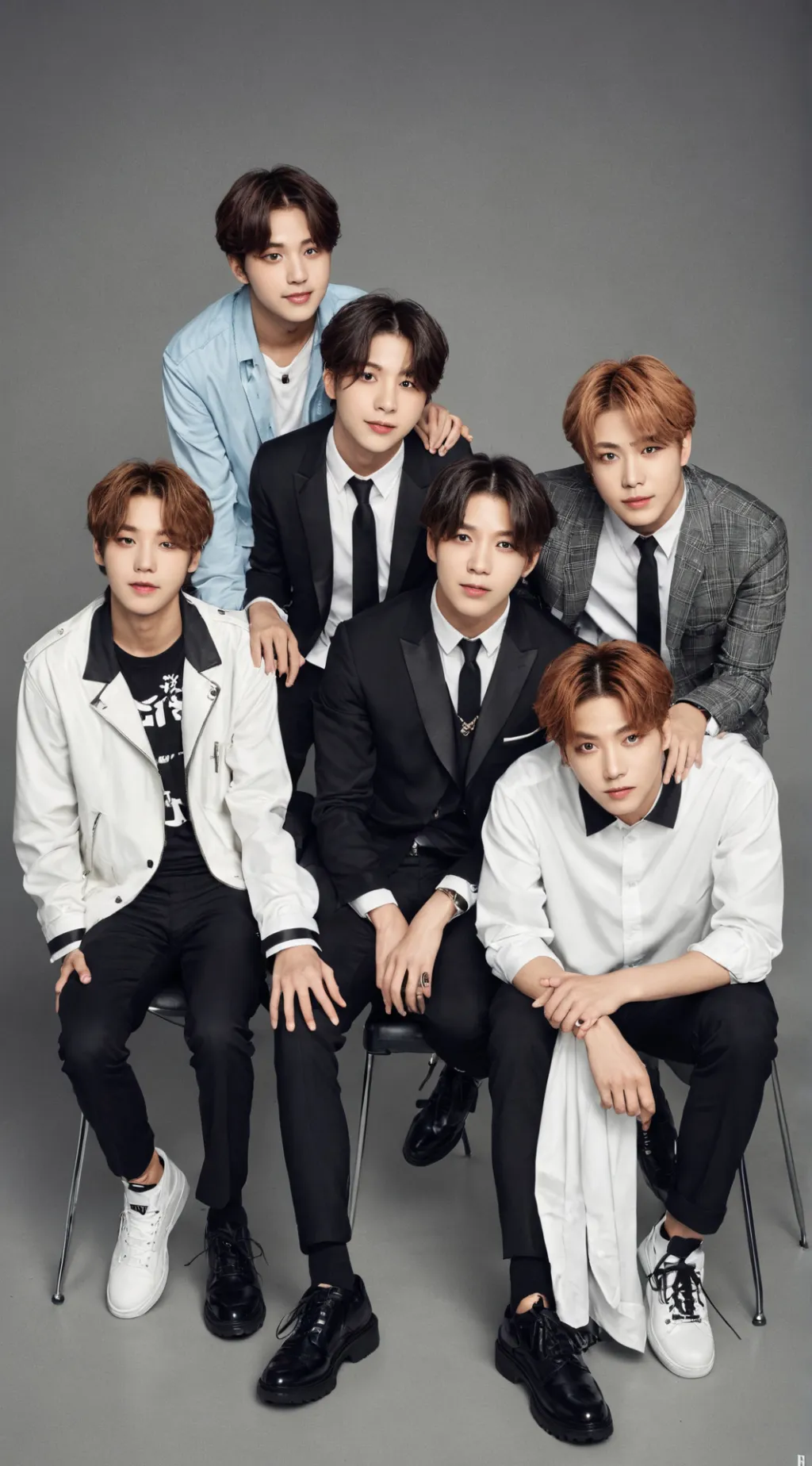 ai character: BTS 💘  background