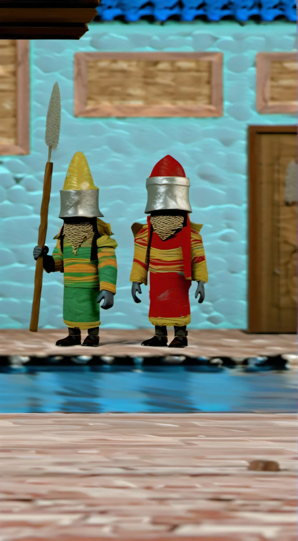 ai character: Garold and randy  background