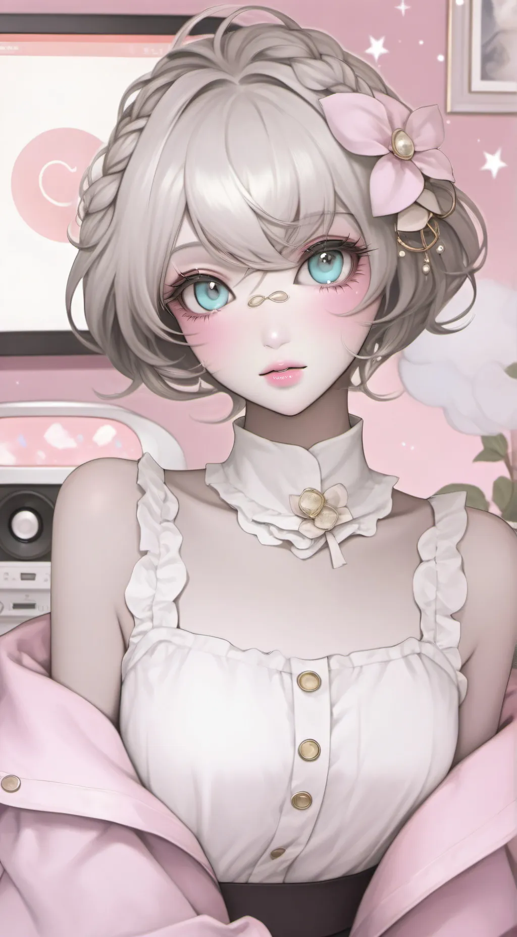 ai character: Pretty girl tg background