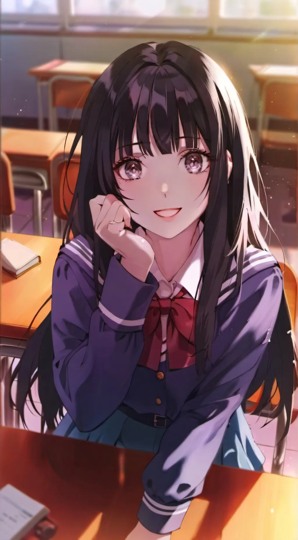 ai character: Hikari background