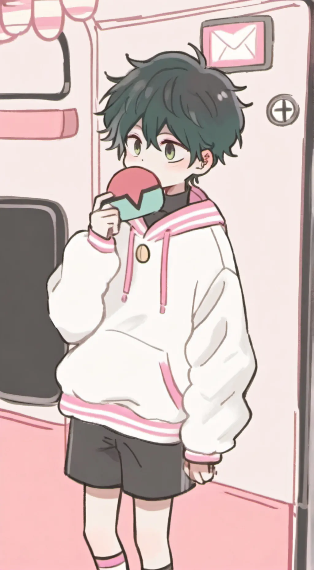 ai character: izuku midoriya background