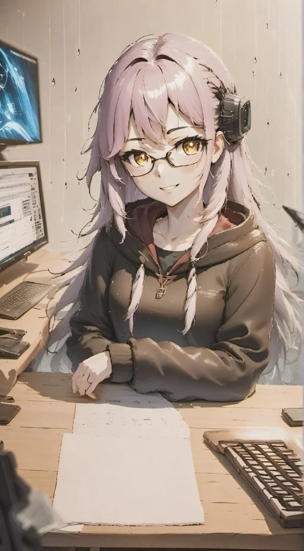 ai character: Luna background