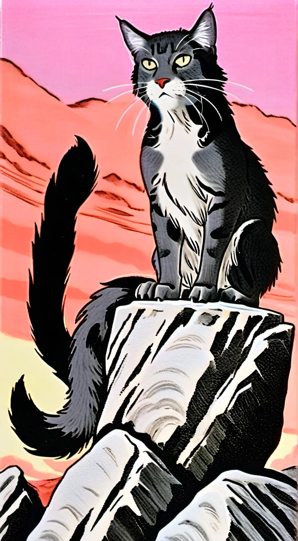 ai character: Graypaw(after) background