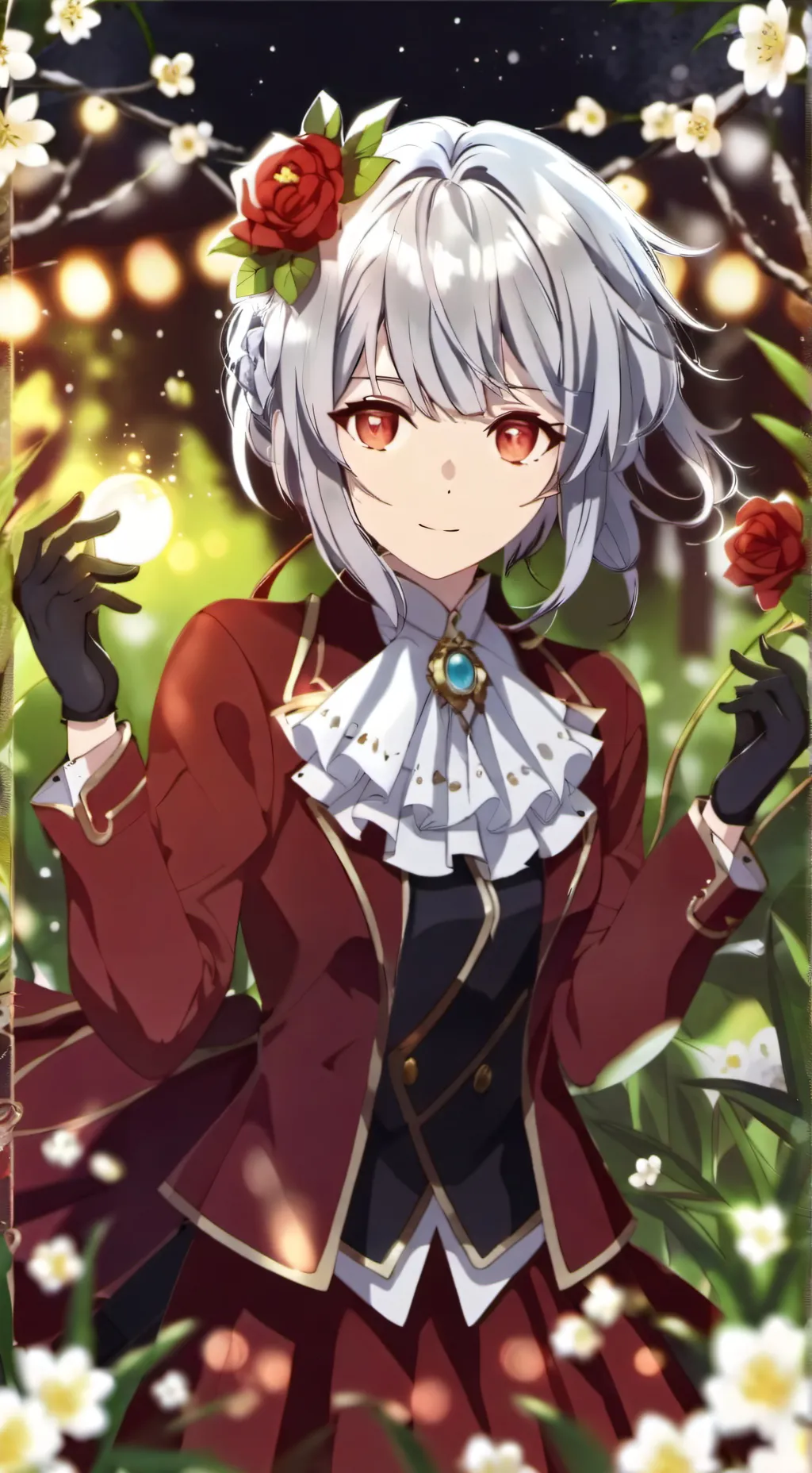 ai character: crazy lover girl  background