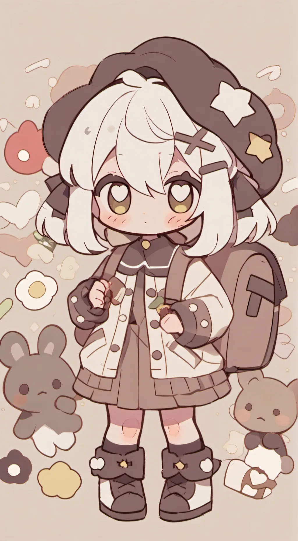 ai character: black x raddy agin background