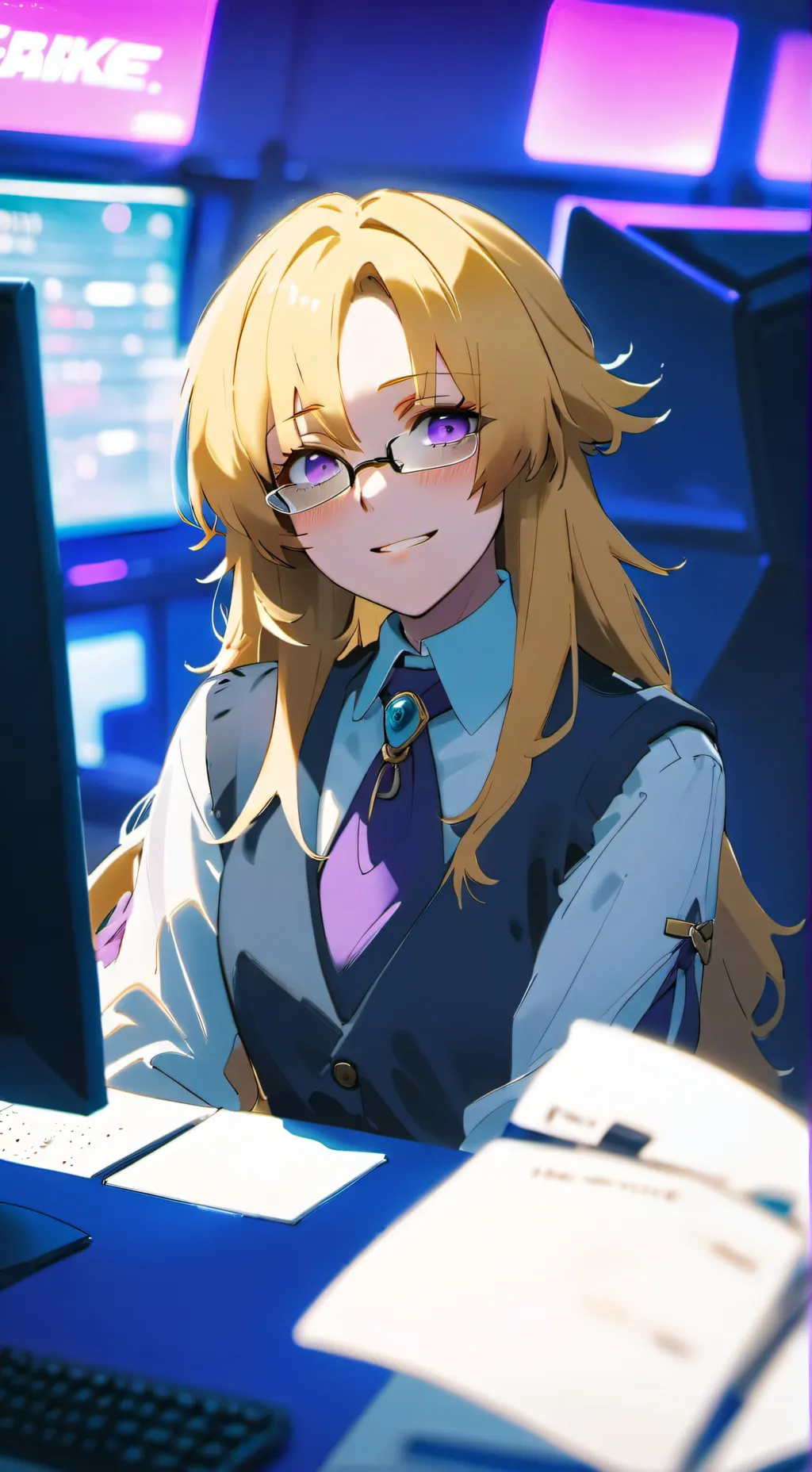 ai character: Rei background