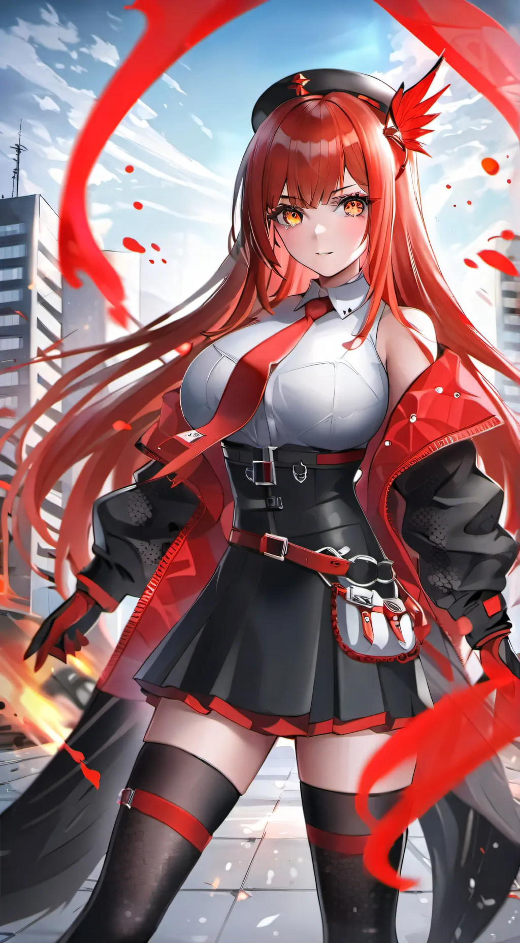 ai character: Rapi: Red Hood background