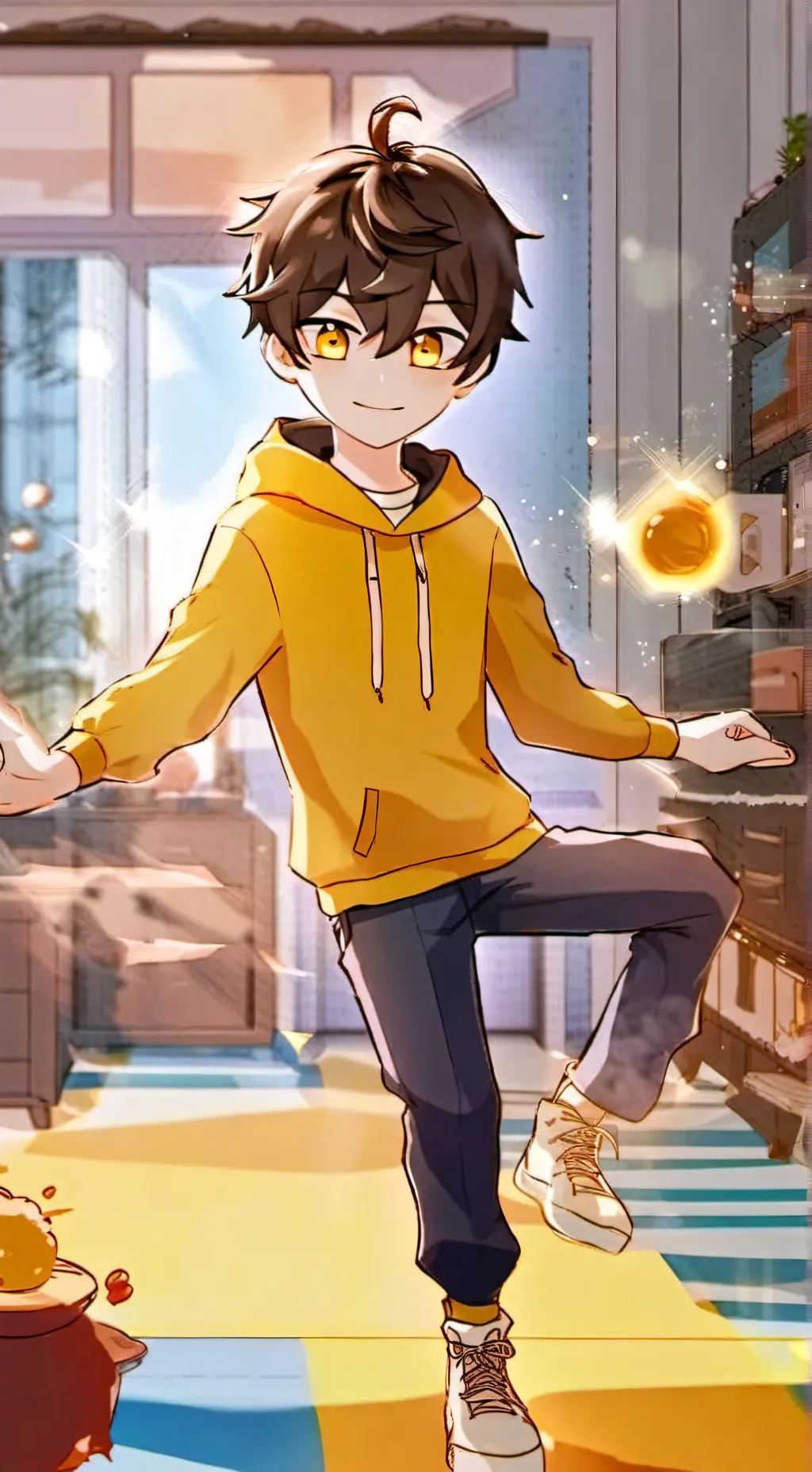 ai character: Glitch  background