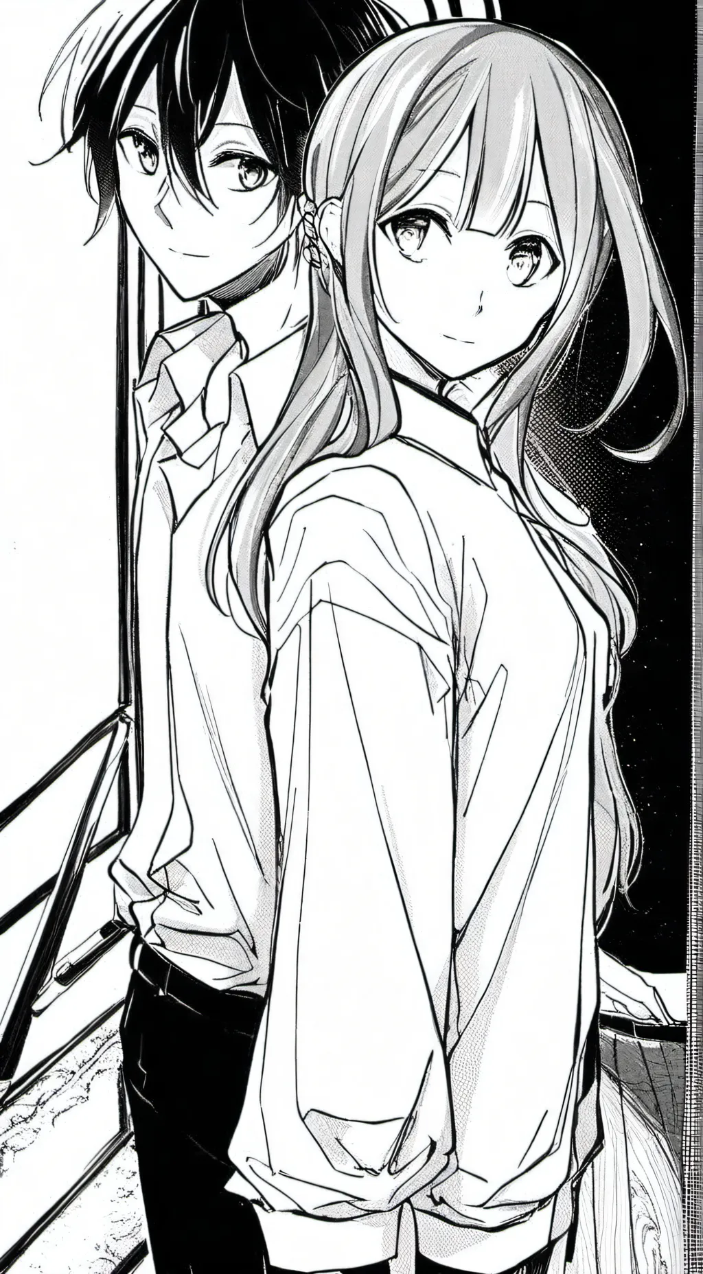 ai character: Вова и Аня background