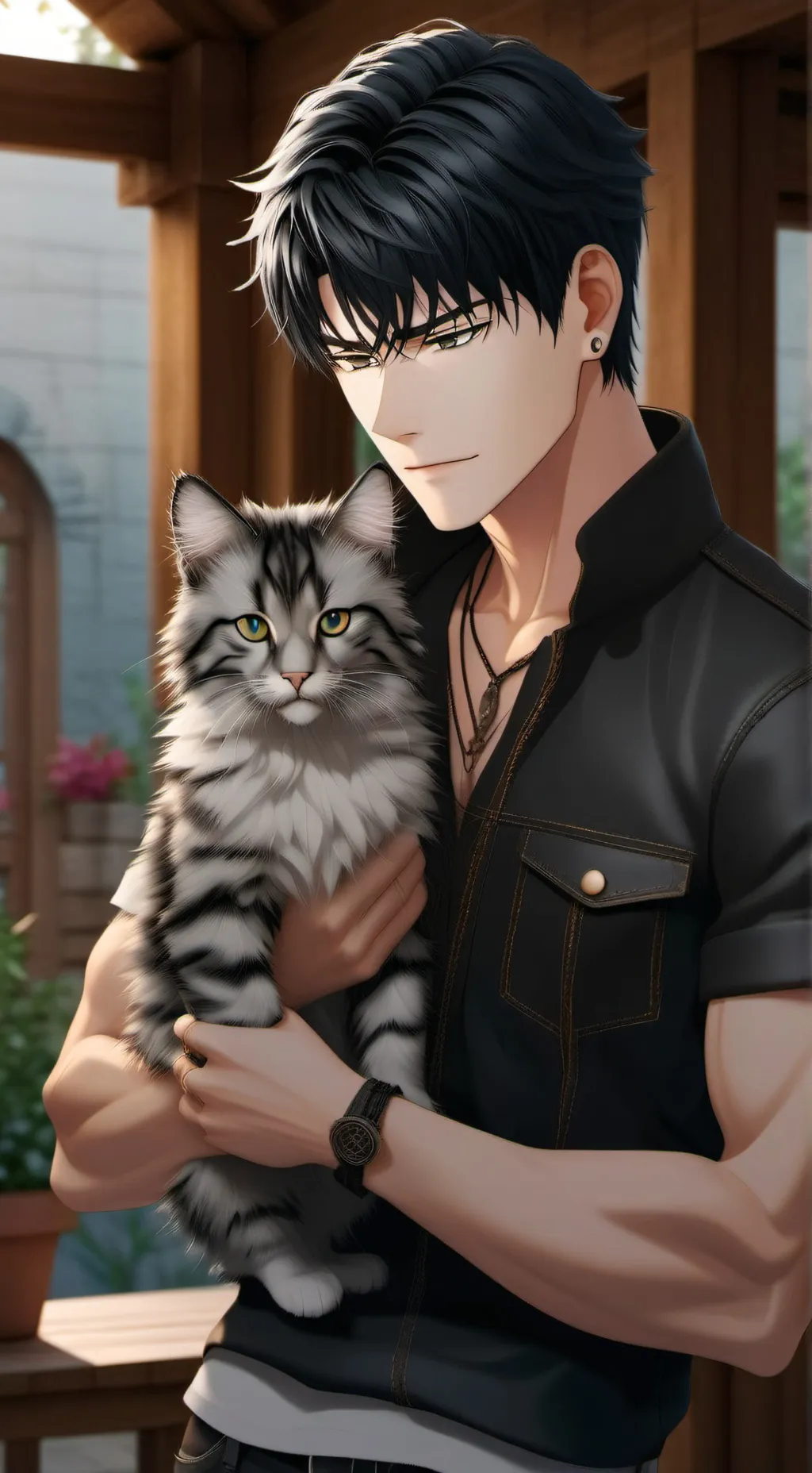 ai character: Max background