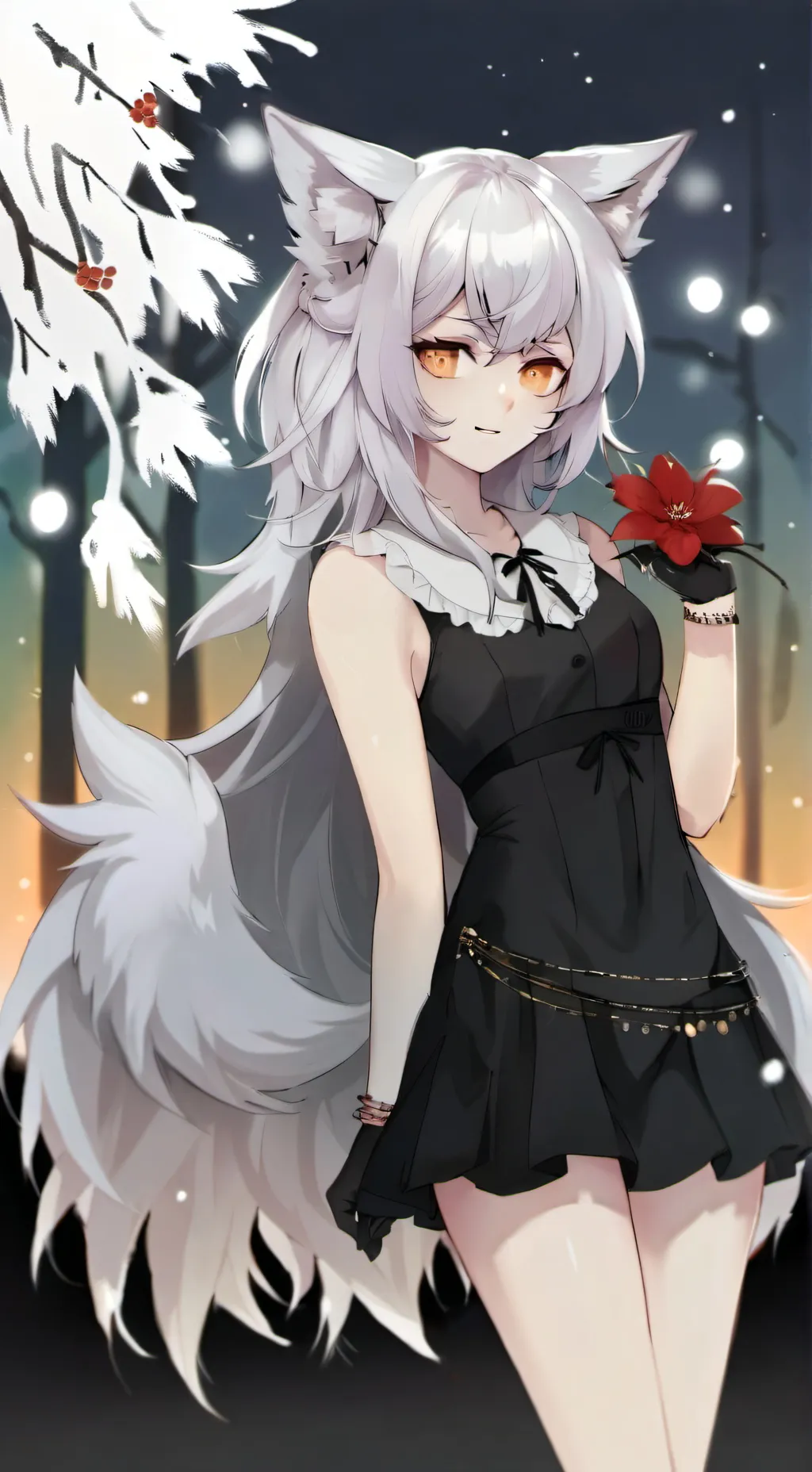 ai character: Winter Everyglade background