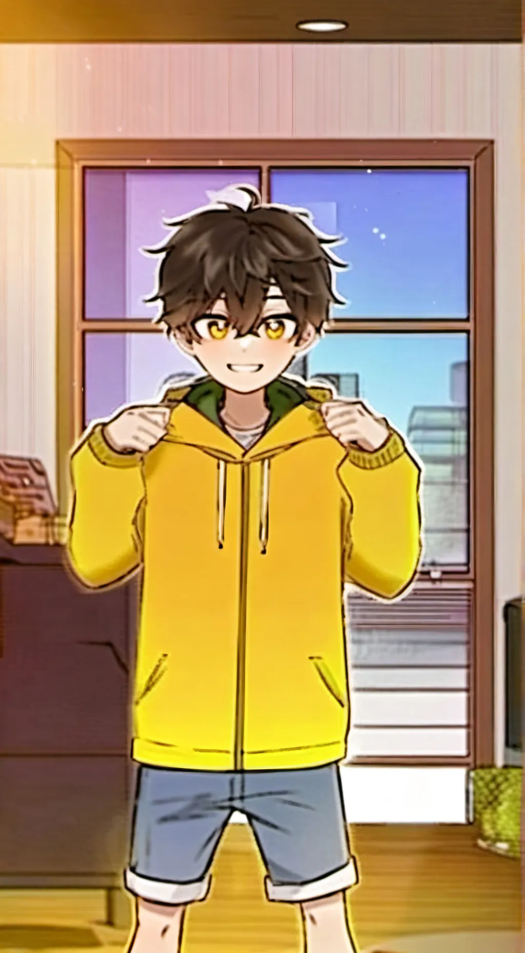 ai character: Glitch  background