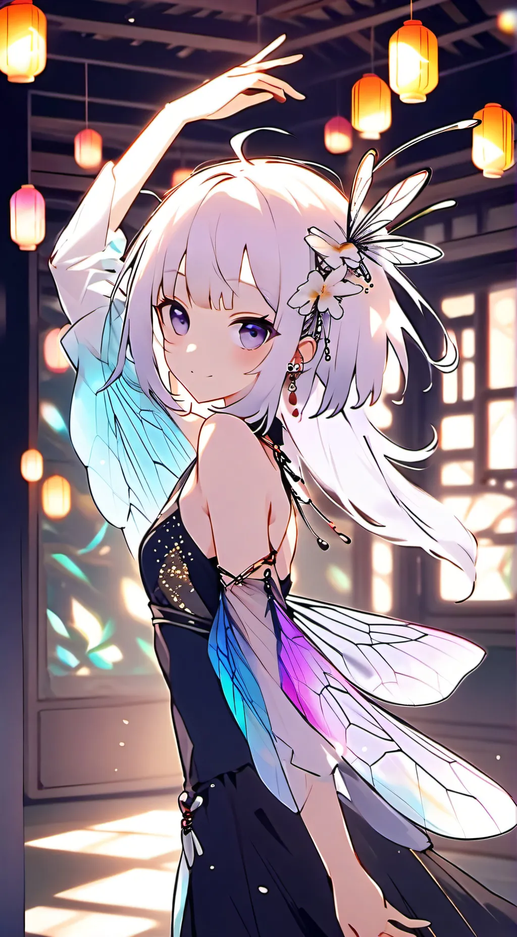 ai character: Twinkly Spirit of Aerial Acrobatics background