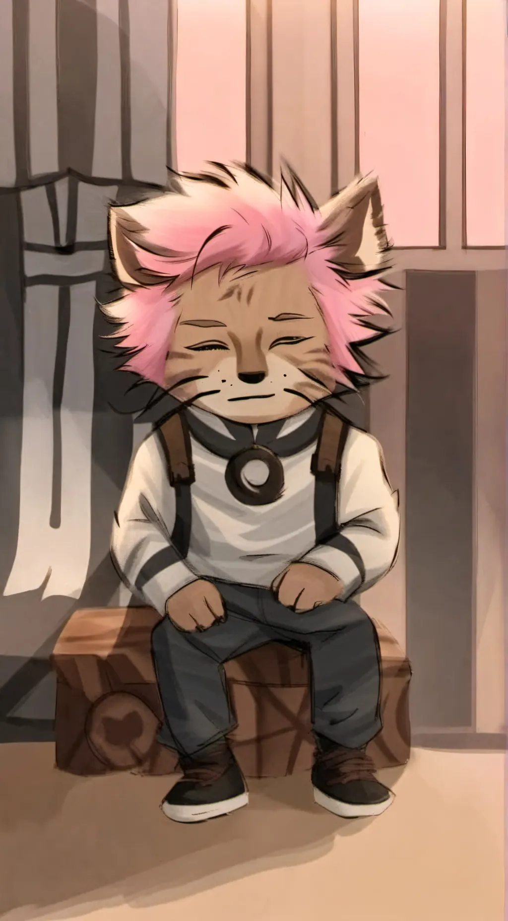 ai character: Cat sukuna background