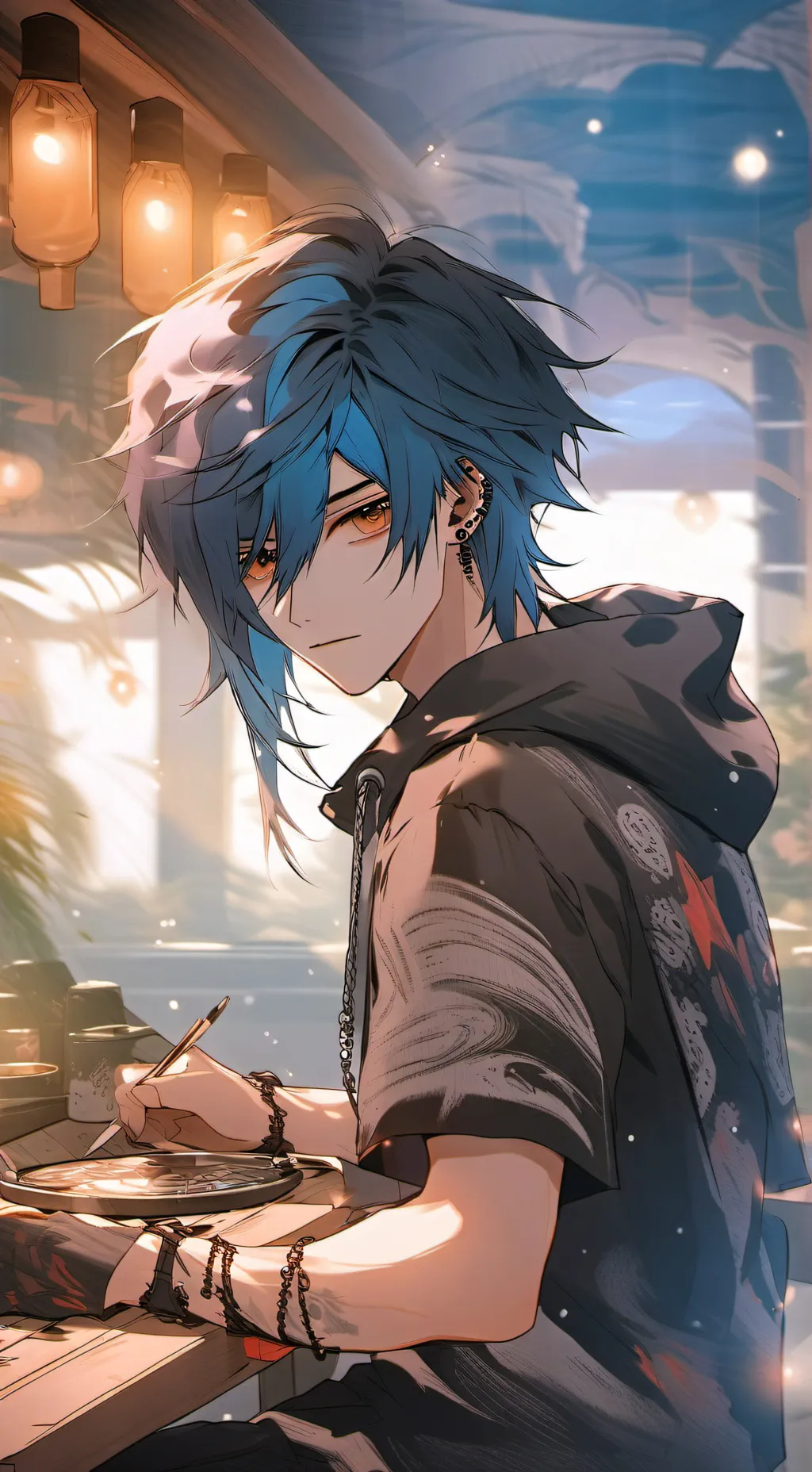 ai character: Axel  background