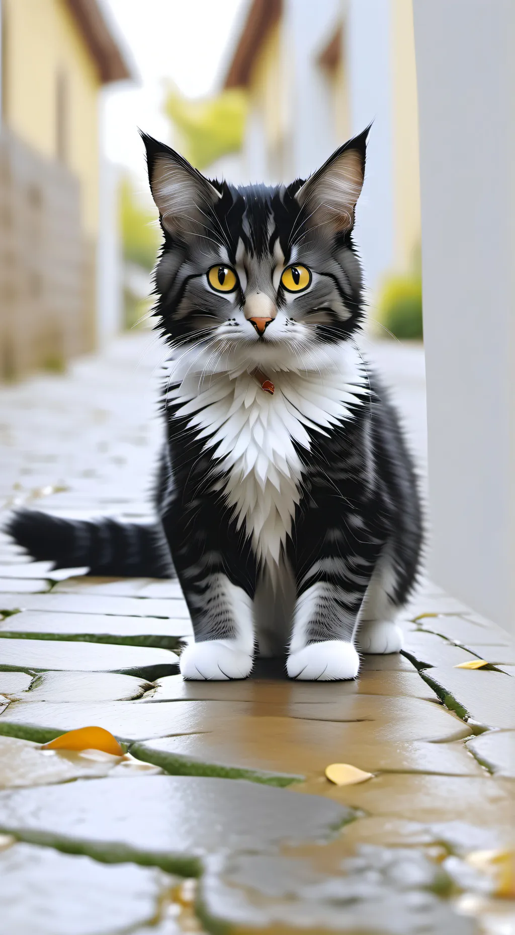 ai character: Dot the cat background