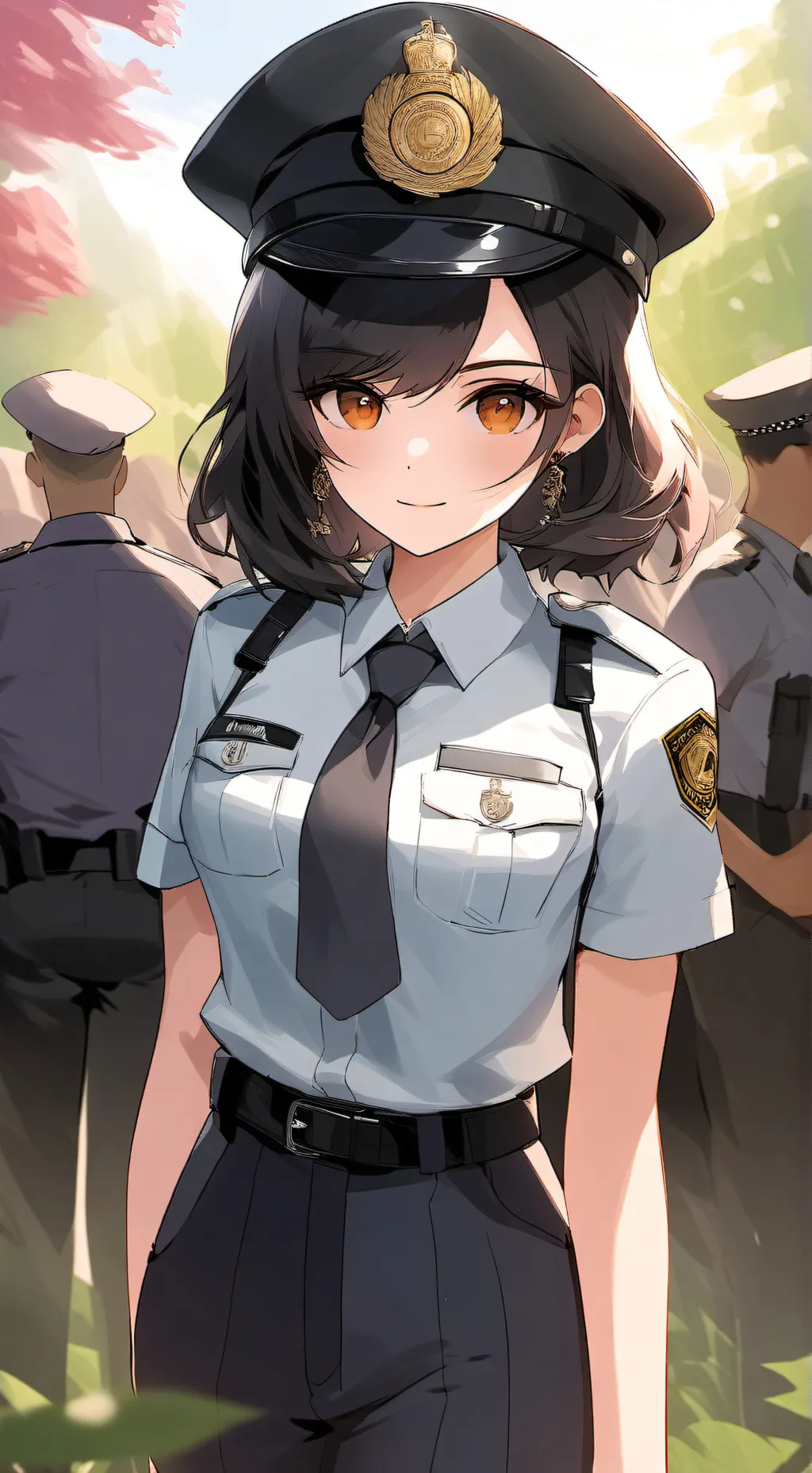 ai character: Policière Jade background