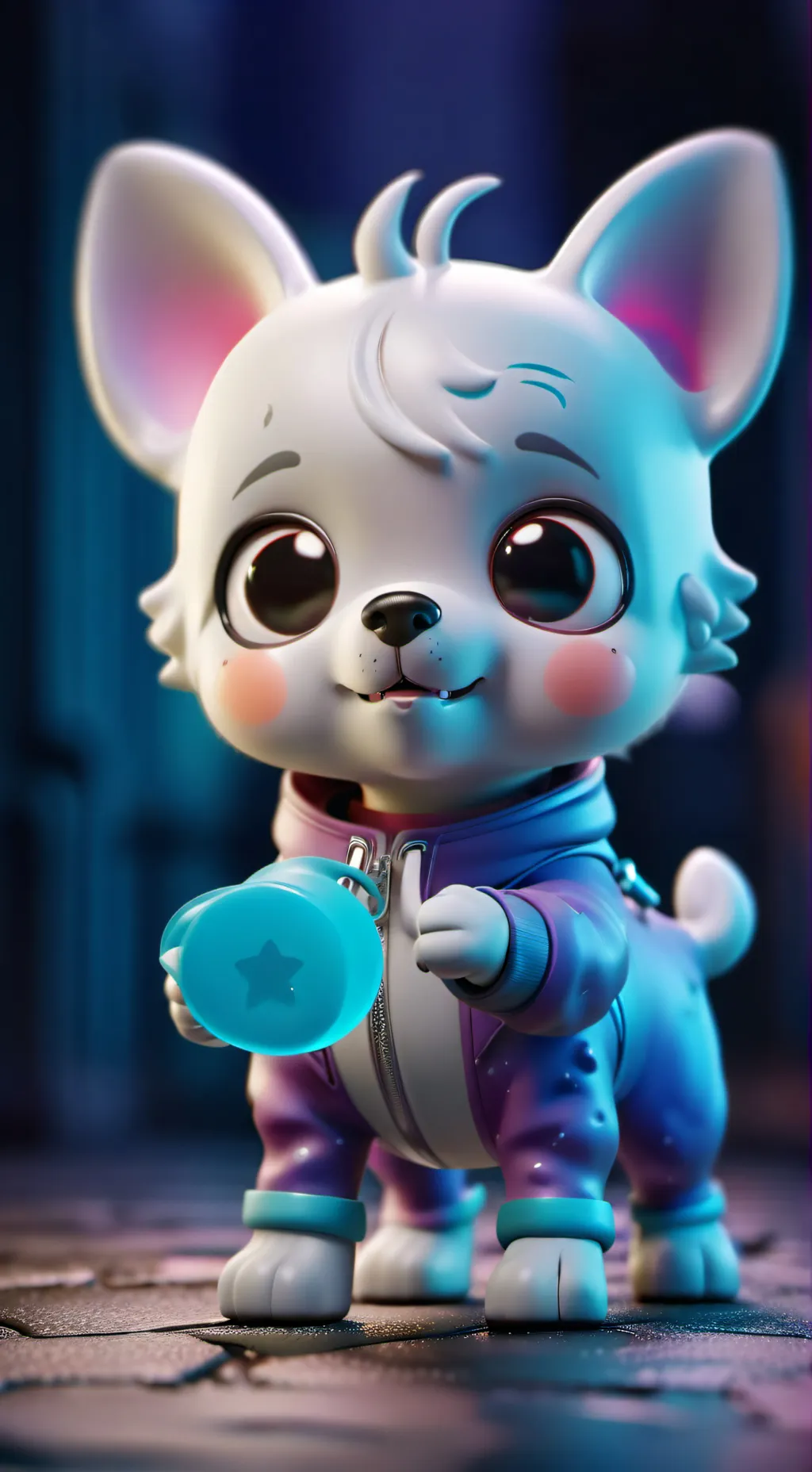 ai character: perrito bebe background