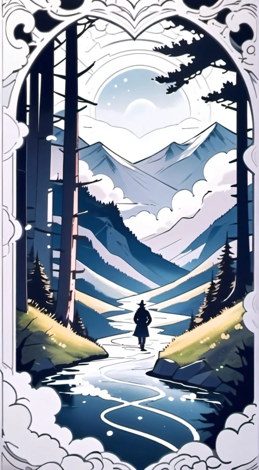 ai character: sabito y makomo  background