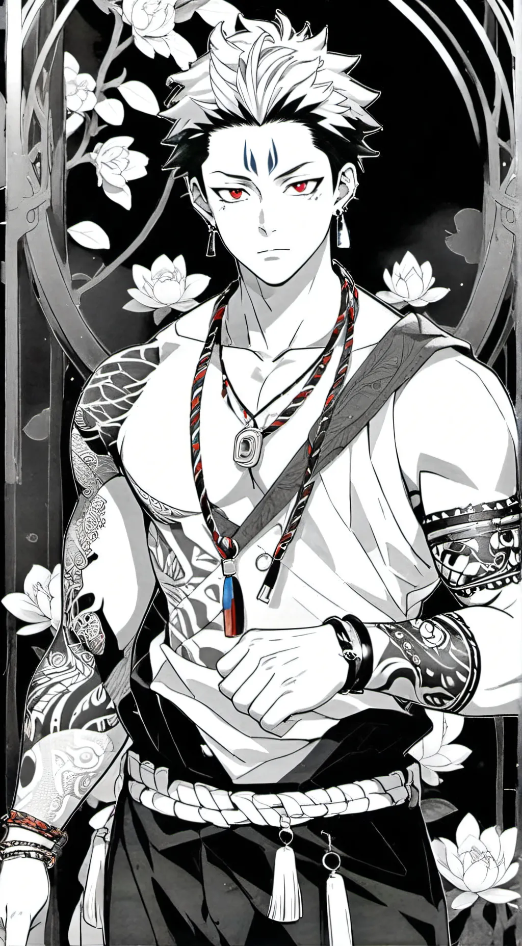 ai character: ryomen sukuna background