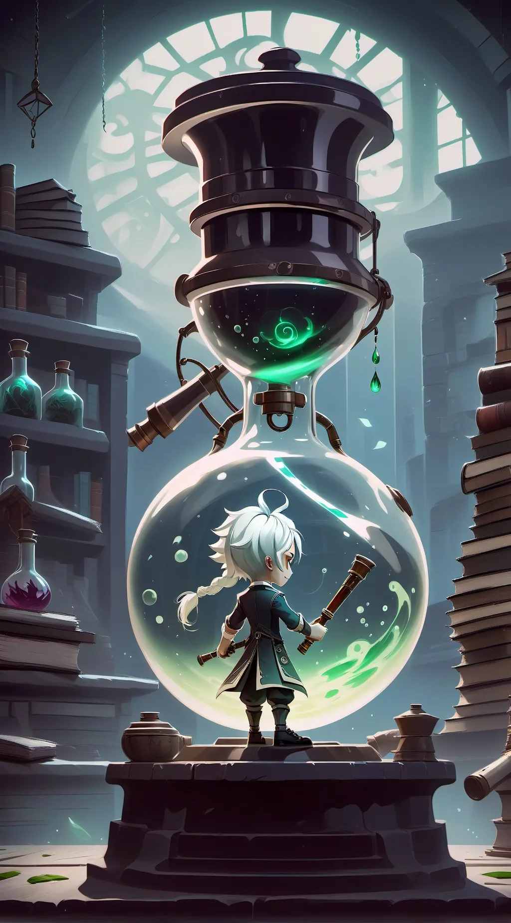 ai character: FUNDACION SCP background