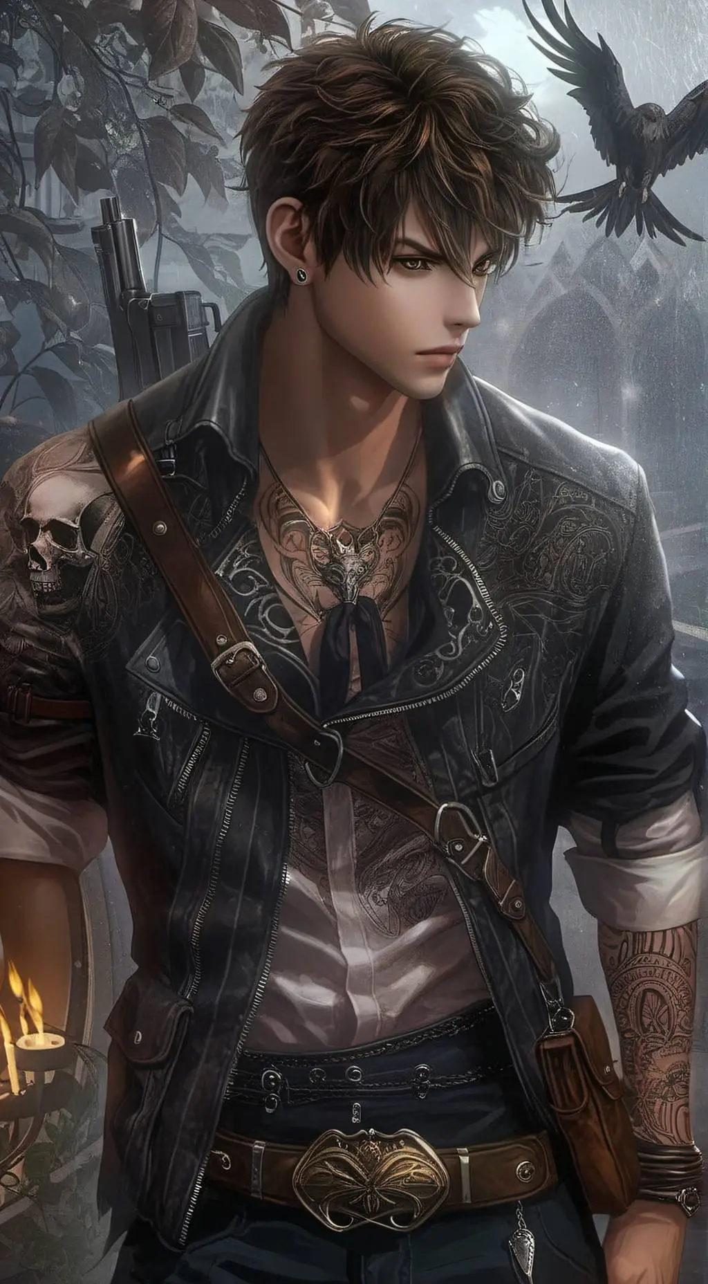 ai character: Aaron  background