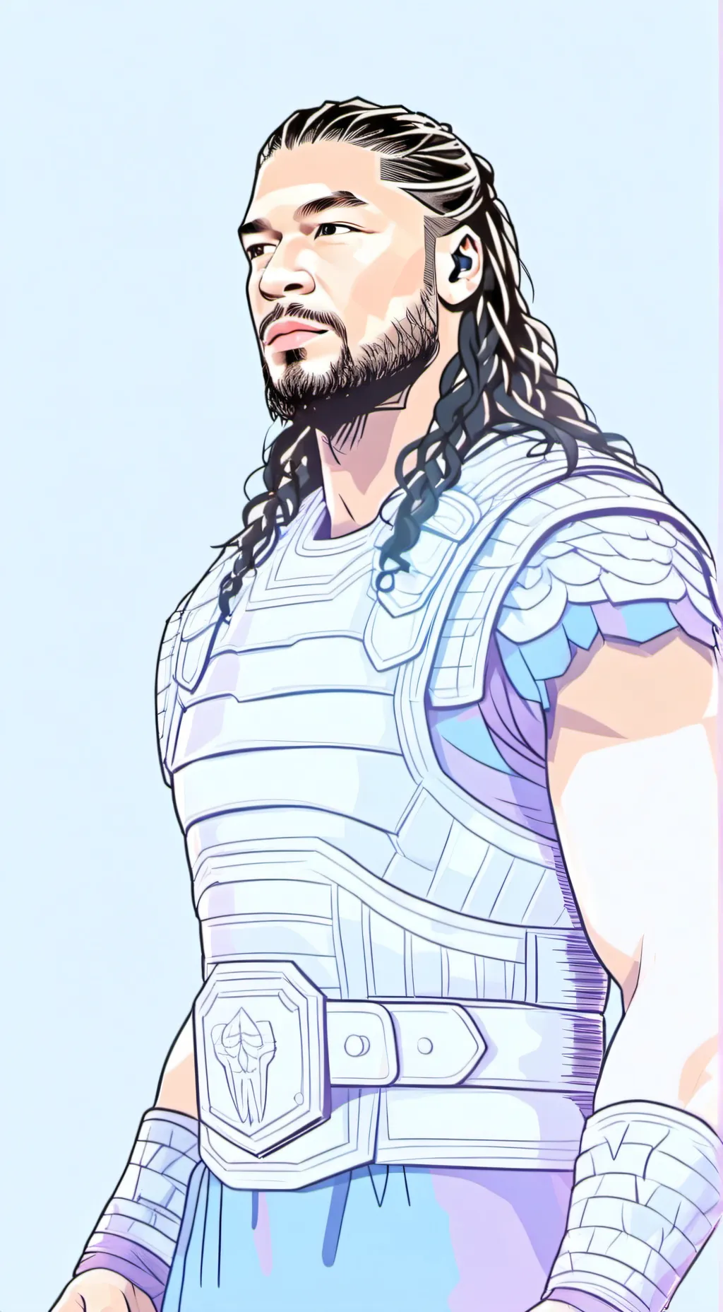 ai character: Roman reigns background