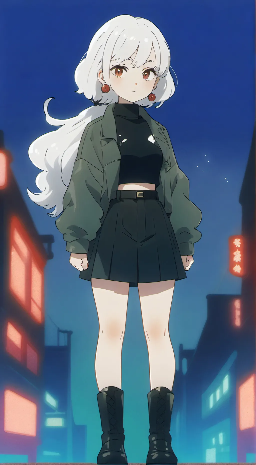 ai character: School concert background