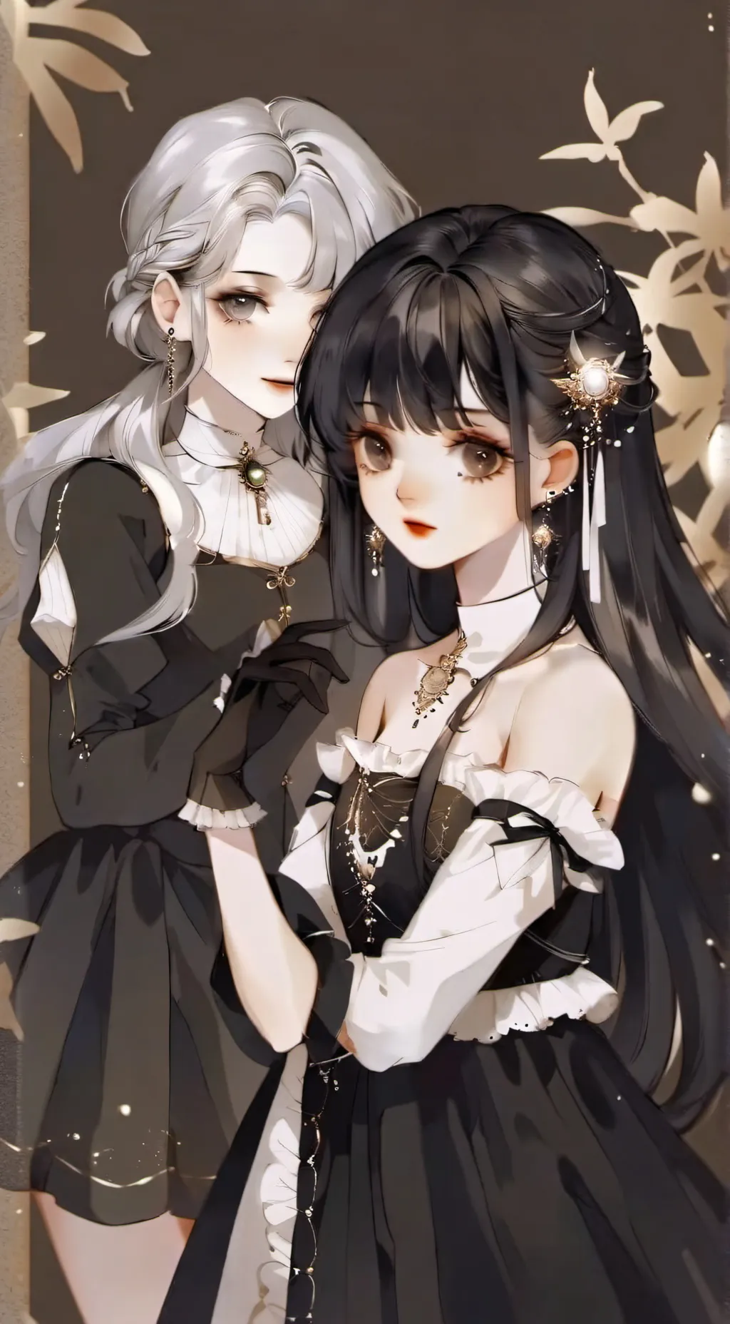 ai character: maya and naya:3  background