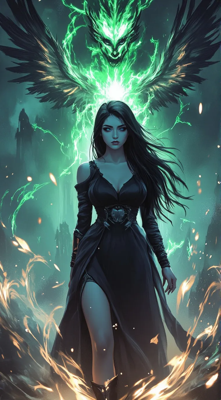 ai character: Darkness  background