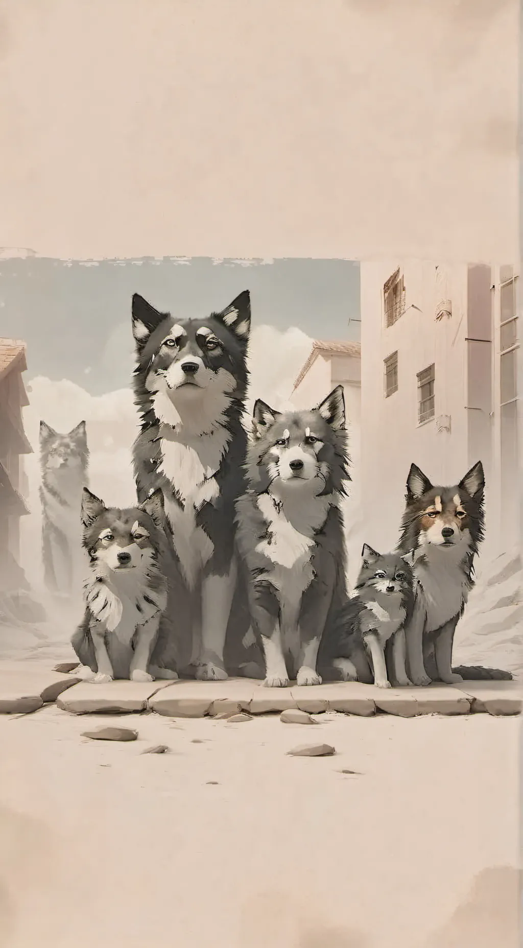 ai character: mama perro background