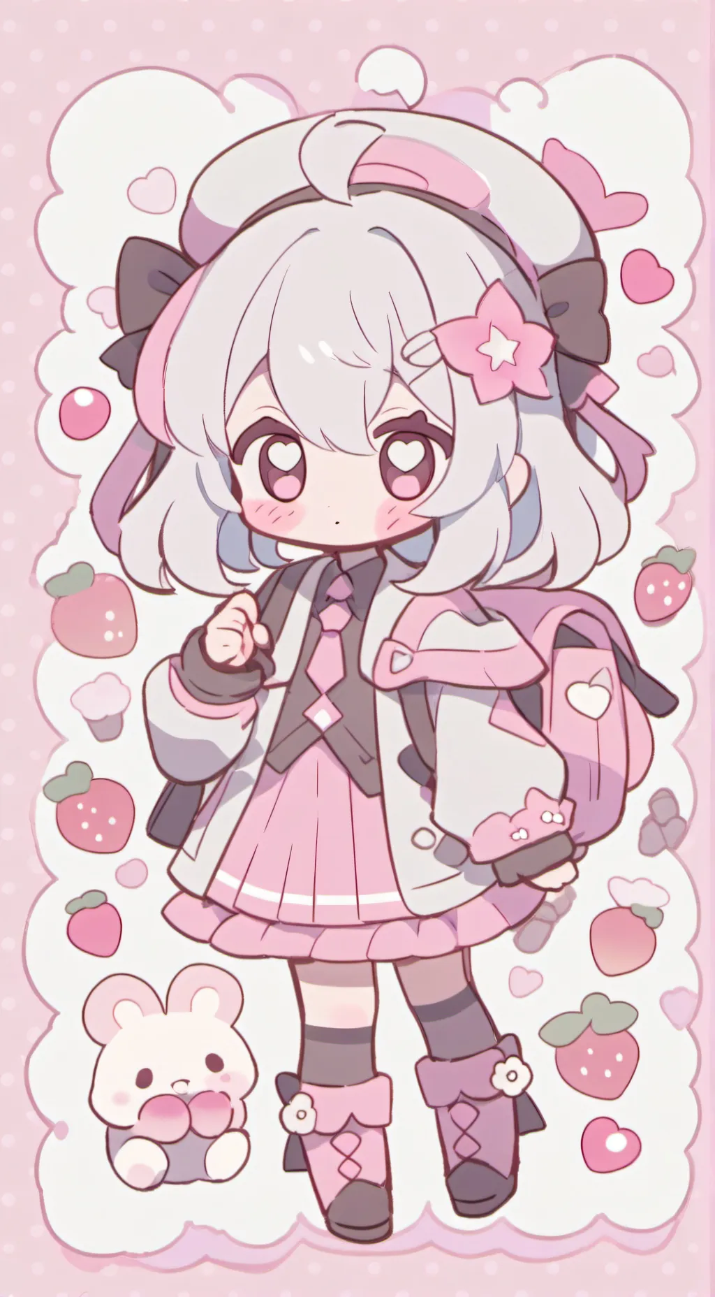 ai character: Kitty  background