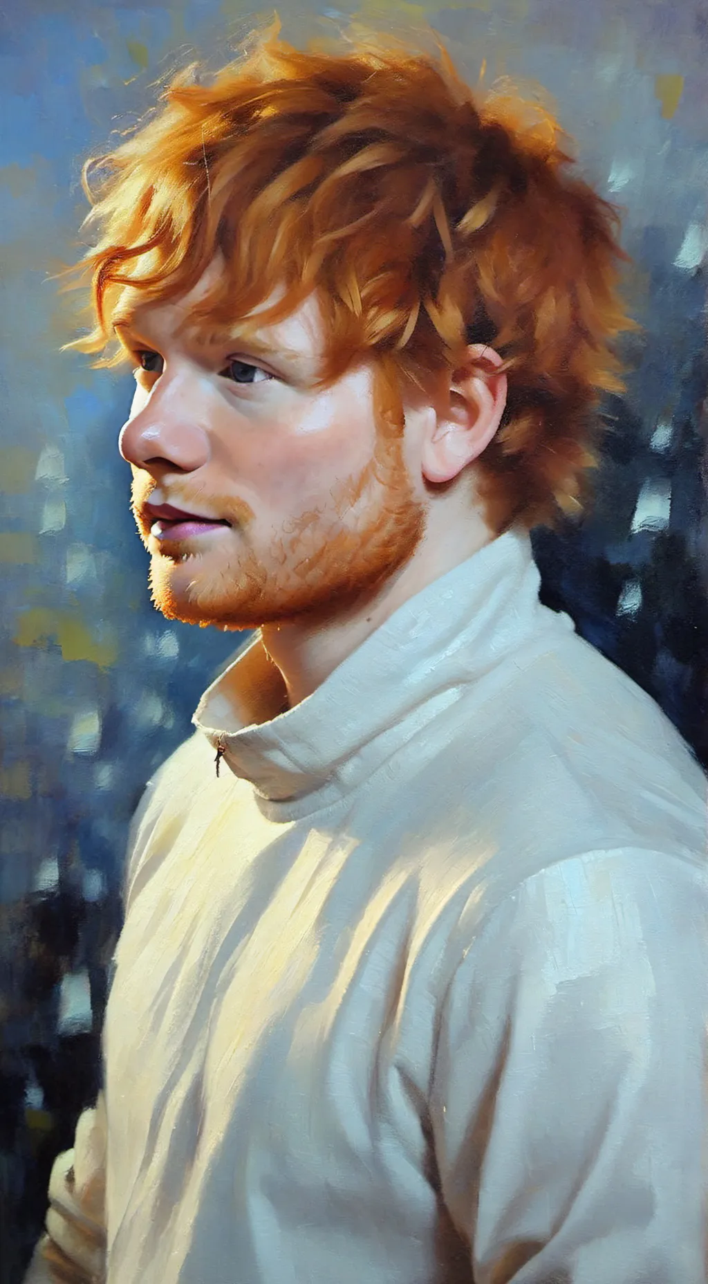 ai character: Ed Sheeran background