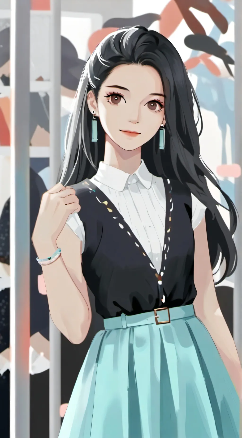 ai character: D'W en español background