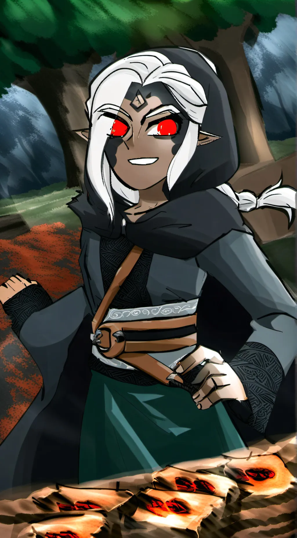 ai character: dark link background