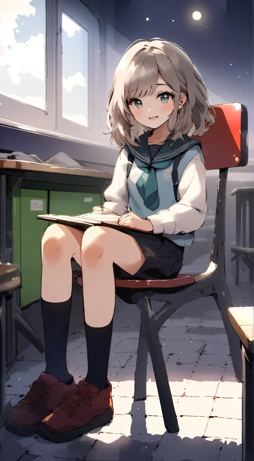 ai character: class accident background