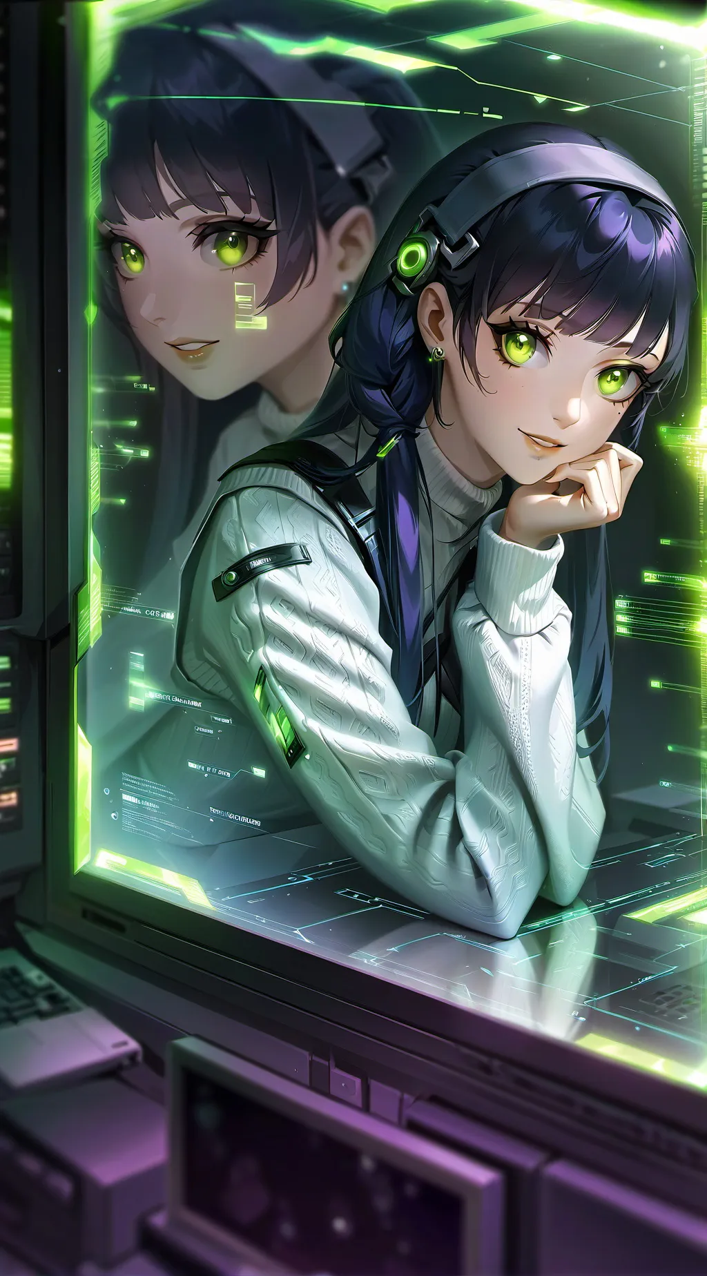 ai character: Aria background