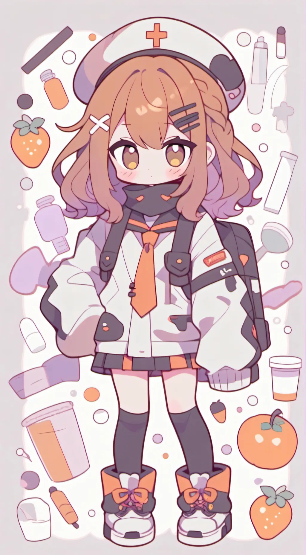 ai character: Emilie  background